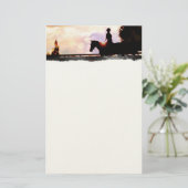 Sonnenuntergang Briefpapier (Stehend Vorderseite)