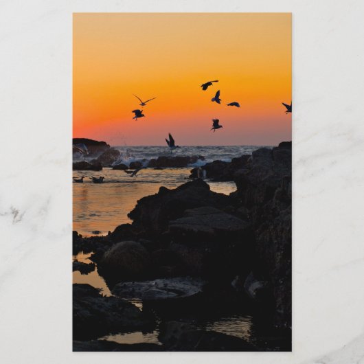 Sonnenuntergang Briefpapier (Vorderseite)