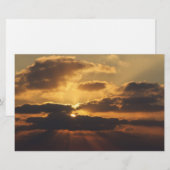 Sonnenuntergang Briefpapier (Vorne/Hinten)
