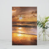 Sonnenuntergang Briefpapier (Stehend Vorderseite)