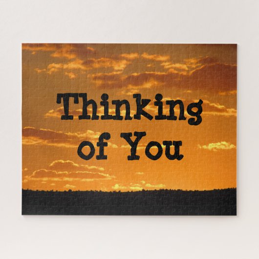 Sonnenuntergang Bright Orange Sky Foto Abend Stimm Puzzle (Horizontal)