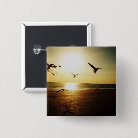 Sonnenuntergang Button (Vorne & Hinten)