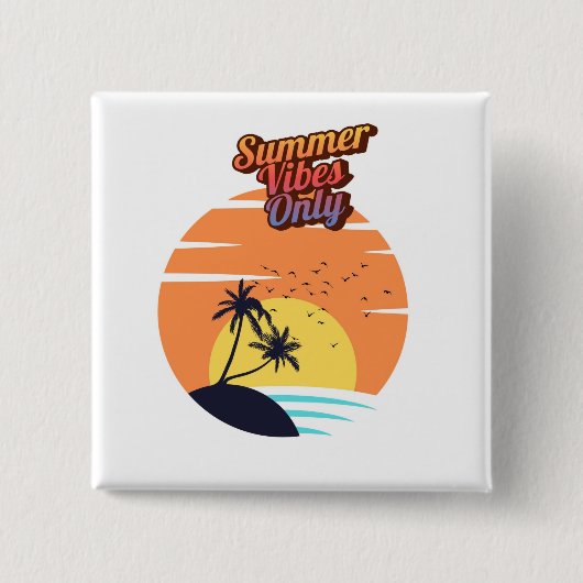 Sonnenuntergang Button (Vorderseite)