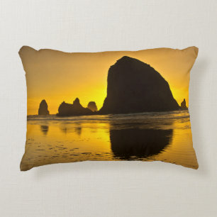 Sonnenuntergang, Cannon Beach, Oregon, USA Dekokissen
