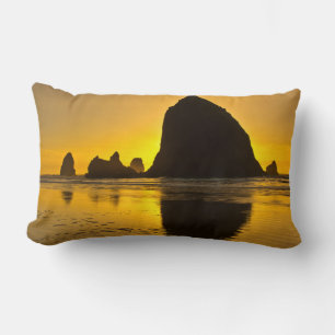 Sonnenuntergang, Cannon Beach, Oregon, USA Lendenkissen