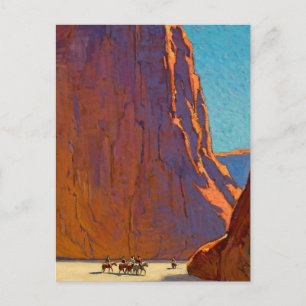 „Sonnenuntergang Canyon de Chelly“ von Edgar Payne Postkarte
