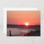 Sonnenuntergang * Cape May, New Jersey Postkarte (Vorne/Hinten)