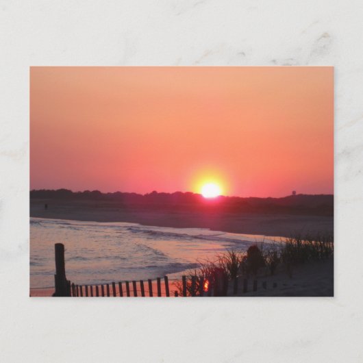 Sonnenuntergang * Cape May, New Jersey Postkarte (Vorderseite)