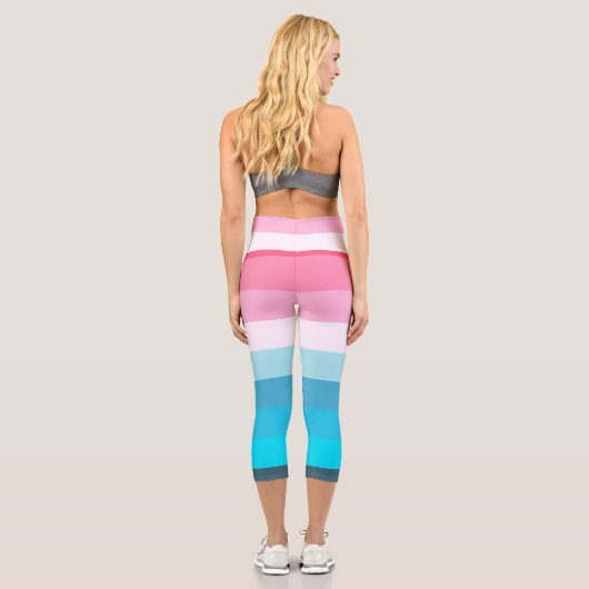 Sonnenuntergang Capri Leggings (Rückseite)