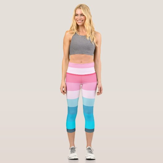Sonnenuntergang Capri Leggings (Vorderseite)