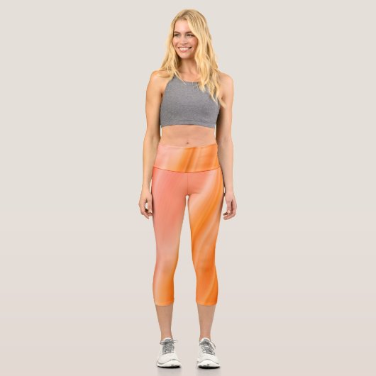 Sonnenuntergang Capri Leggings (Vorderseite)