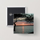 Sonnenuntergang Carmel, CA Button (Vorne & Hinten)