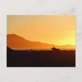 Sonnenuntergang, Chaiten, Chile Postkarte