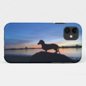 Sonnenuntergang-Dackel Case-Mate iPhone Hülle (Rückseite (Horizontal))