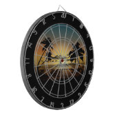 Sonnenuntergang Dartscheibe (Vorderseite Links)