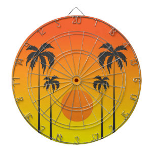 Sonnenuntergang Dartscheibe