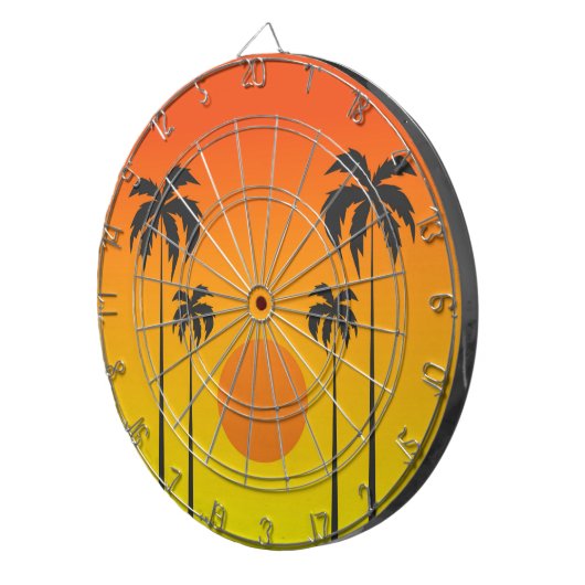 Sonnenuntergang Dartscheibe (Vorderseite rechts)