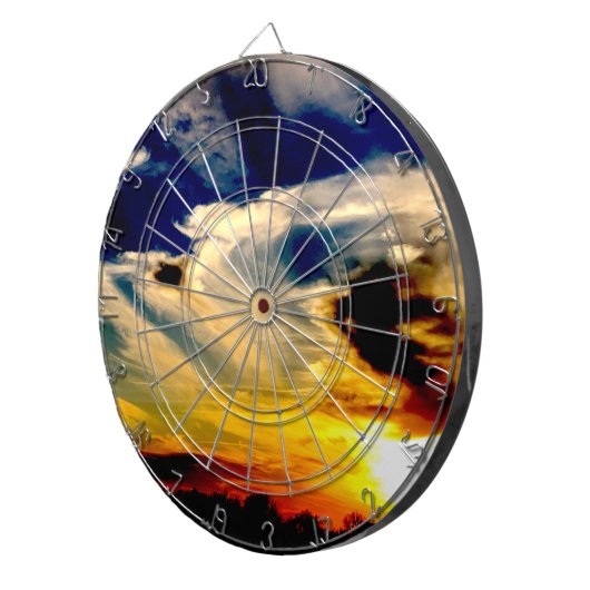 Sonnenuntergang Dartscheibe (Vorderseite rechts)