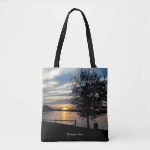 Sonnenuntergang, Delaware River, Tasche