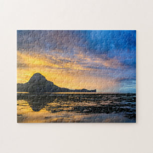 Sonnenuntergang der Bucht von El Nido Puzzle