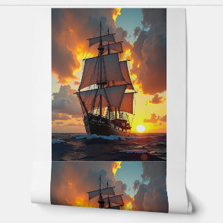 Sonnenuntergang der Cisa Verna Tapete