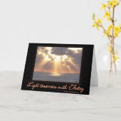 Sonnenuntergang der Inspirations-Karte Karte (Gelbe Blume)