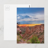 Sonnenuntergang, der nationales Monument Ridges Postkarte (Vorne/Hinten)