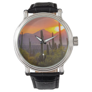 Sonnenuntergang der Wüste, Arizona Armbanduhr