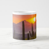 Sonnenuntergang der Wüste, Arizona Jumbo-Tasse (Vorderseite)