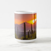 Sonnenuntergang der Wüste, Arizona Kaffeetasse (Mittel)