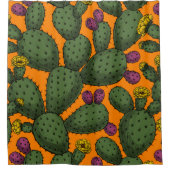 Sonnenuntergang der Wüste Duschvorhang (Vorderseite)