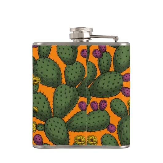 Sonnenuntergang der Wüste Flachmann (Rückseite)