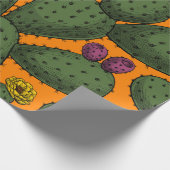 Sonnenuntergang der Wüste Geschenkpapier (Ecke)