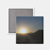 Sonnenuntergang der Wüste. Magnet (Vorderseite/Rückseite)