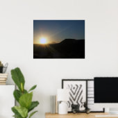 Sonnenuntergang der Wüste. Poster (Heimbüro)
