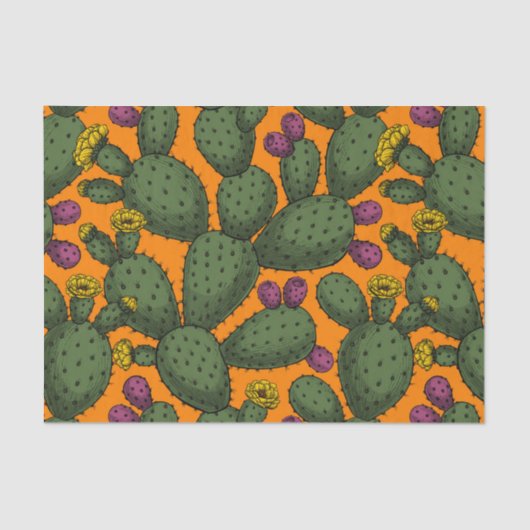 Sonnenuntergang der Wüste Seidenpapier (Vorderseite)