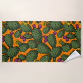 Sonnenuntergang der Wüste Strandtuch (Vorderseite)