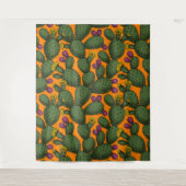 Sonnenuntergang der Wüste Wandteppich (Vorderseite)