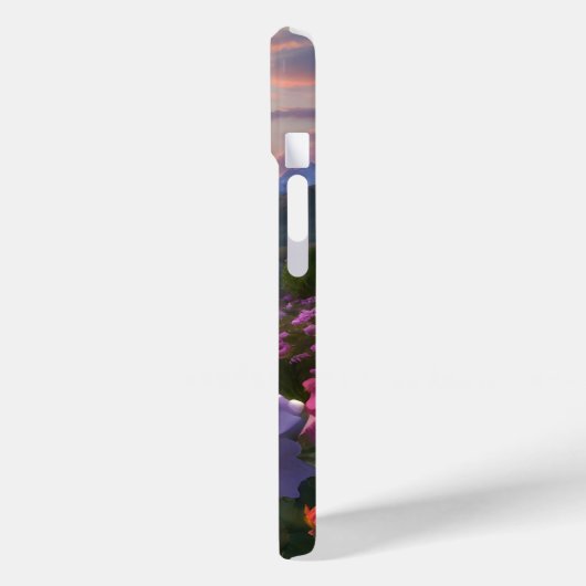 Sonnenuntergang des Abends lila rosa Abend Himmel Case-Mate iPhone Hülle (Rückseite / Links)