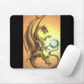 Sonnenuntergang-Drache Mousepad (Mit Mouse)