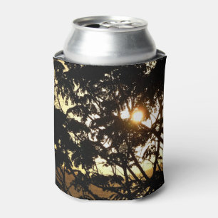 Sonnenuntergang durch Bäume I Tropische Fotografie Dosenkühler