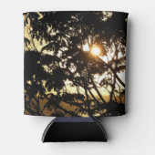 Sonnenuntergang durch Bäume I Tropische Fotografie Dosenkühler (Vorderseite)