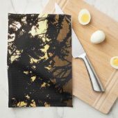 Sonnenuntergang durch Bäume I Tropische Fotografie Handtuch (Viertel Falte)