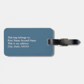 Sonnenuntergang durch den Sand-Dollar-Gepäcktag Gepäckanhänger (Rückseite horizontal)