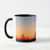 Sonnenuntergang durch die Bäume Tasse (Links)