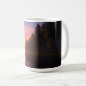 Sonnenuntergang durch die Pinien Kaffeetasse (VorderseiteRechts)