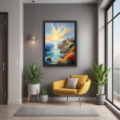 Sonnenuntergang durch mediterranen Impressionismus Poster