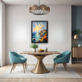 Sonnenuntergang durch mediterranen Impressionismus Poster