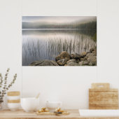 Sonnenuntergang durch Nebel über den Upper Hadlock Poster (Küche)