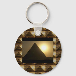 Sonnenuntergang durch PYRAMIDEN von Ägypten: Schlüsselanhänger